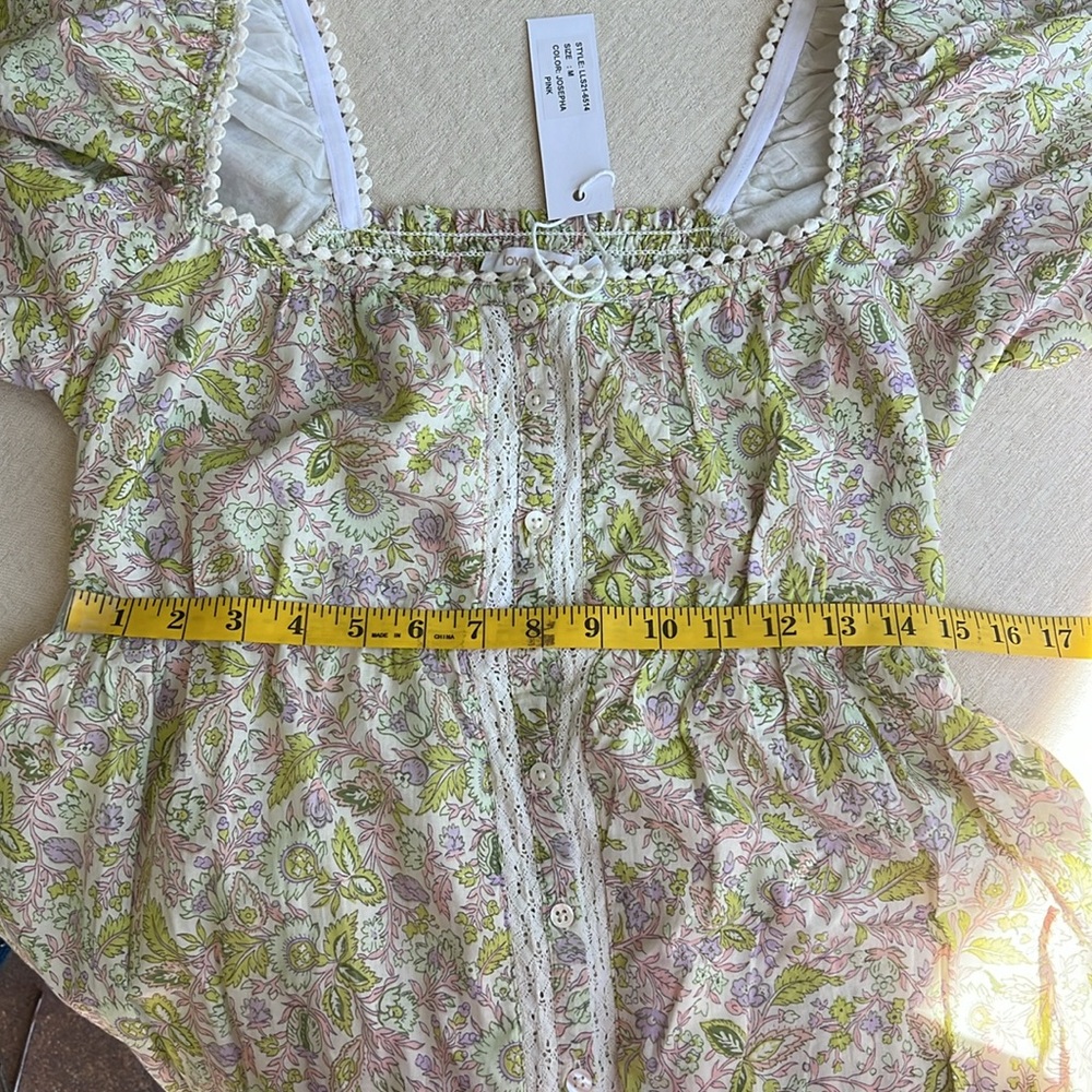 ANTHRO LOVE THE LABEL Josepha Babydoll dress M - Picture 15 of 17